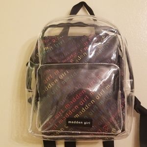 madden girl clear backpack